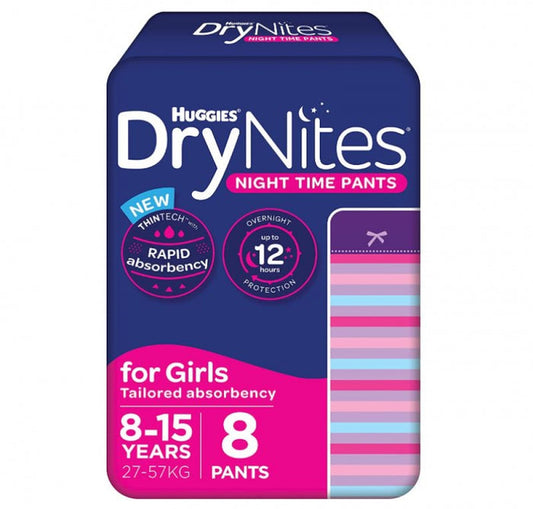 Huggies DryNites Pyjama Pants Girls (8-15yrs)