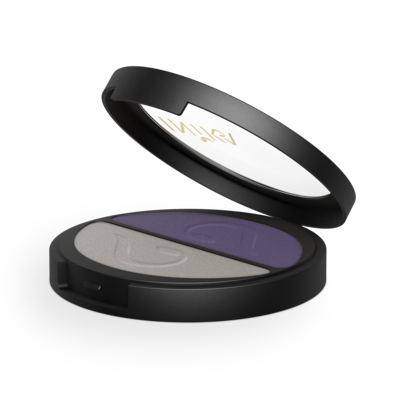 INIKA Certified Organic Pressed Mineral Eyeshadow Duo (Purple Platinum) from YourLocalPharmacy.ie