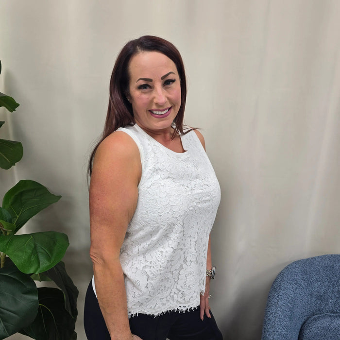 Isla Lace Tank Liverpool