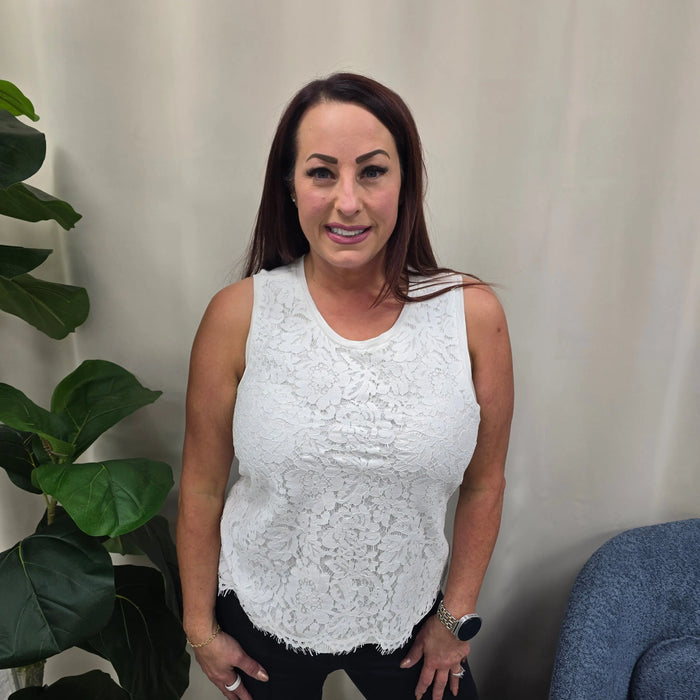 Isla Lace Tank Liverpool