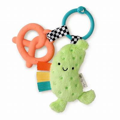 Itzy Pal Plush Pickle w/ Silicone Teether