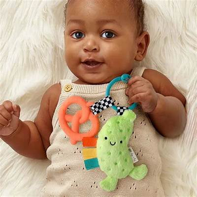 Itzy Pal Plush Pickle w/ Silicone Teether