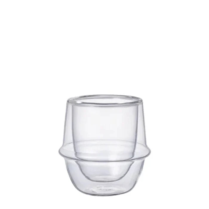 Kronos Double Wall Heat Resistant Glass Espresso Cup - 80ml