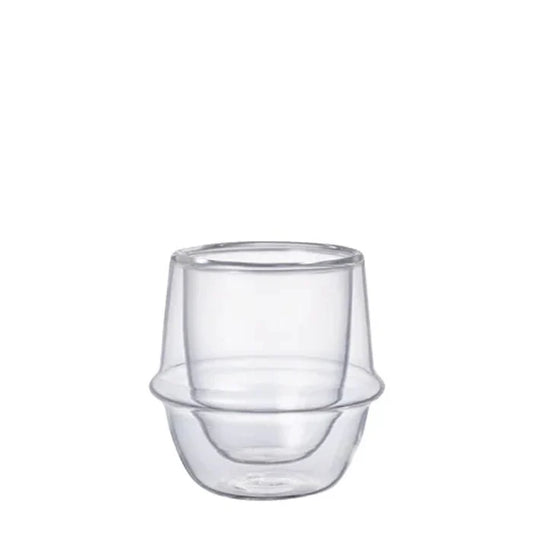Kronos Double Wall Heat Resistant Glass Espresso Cup - 80ml