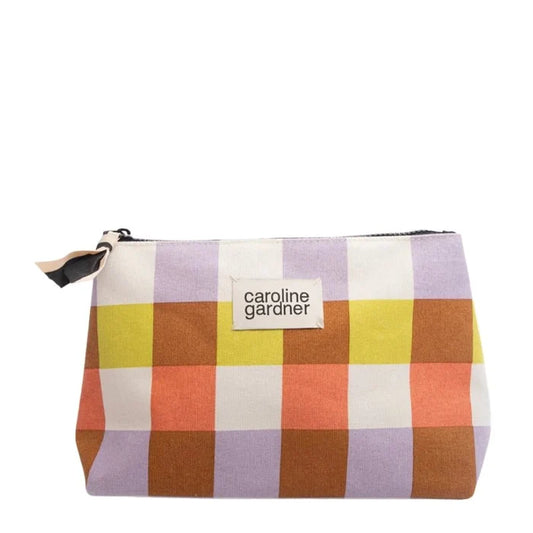 Large Coated Cotton Beauty Bag