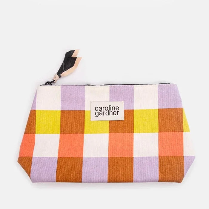 Large Coated Cotton Beauty Bag