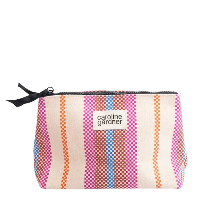 Large Coated Cotton Beauty Bag