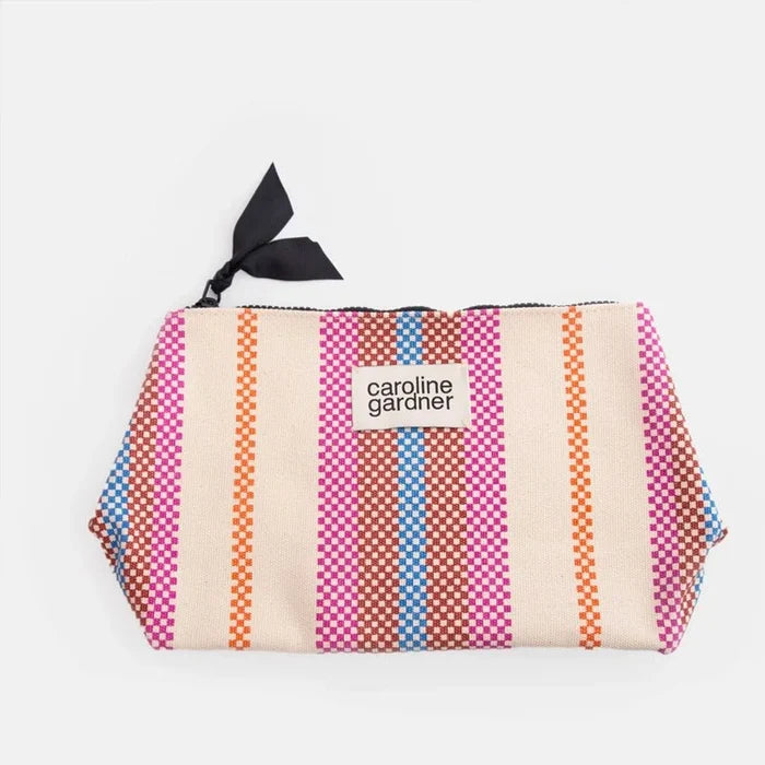 Large Coated Cotton Beauty Bag