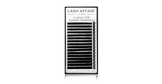 Lash Affair Volume Silk Lashes Mixed Length, D-Curl: Short 7-10mm x .05 - Black