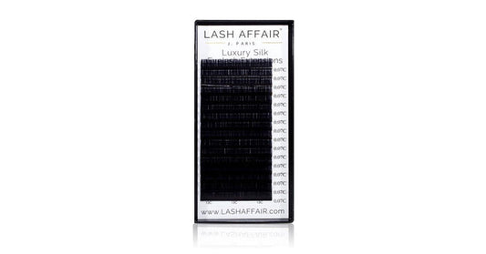 Lash Affair Volume Silk Lashes Single Length, D-Curl: 12mm x .05 - Black