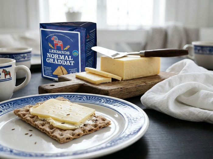 Leksands Normalgräddat Knäckebröd 5 × 200g (5 × 7.05 oz) – Authentic Swedish Crispbread