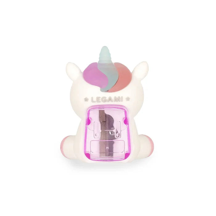 Light Up Pencil Sharpener - Unicorn - Back Cut