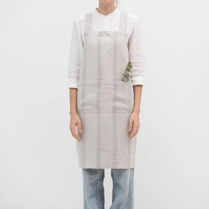 Linen Crossback Pinafore Aprons | Linen Tales