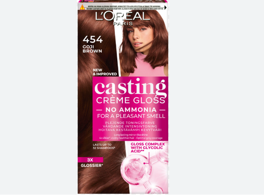 L'Oreal Casting Creme Gloss 454 Goji Brown Semi Permanent Hair Dye