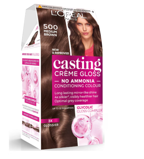 L'Oreal Casting Creme Gloss 500 Medium Brown Semi Permanent Hair Dye