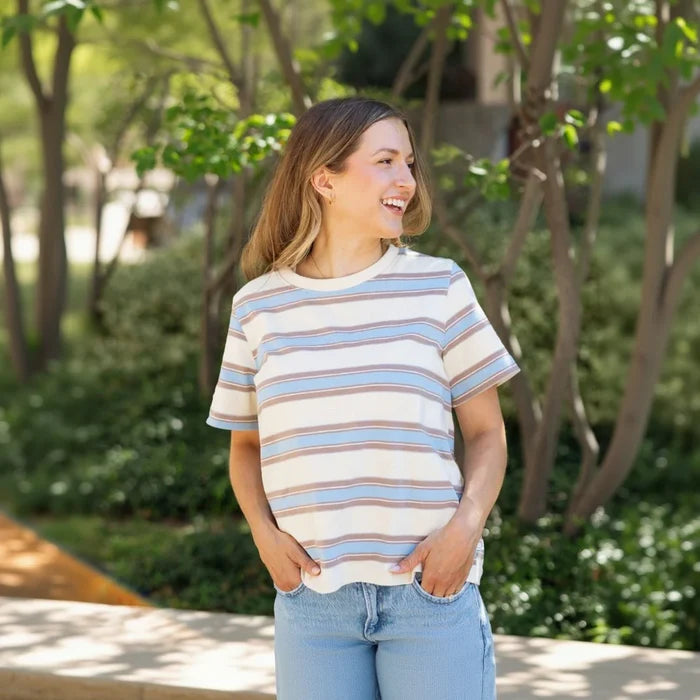 Mama Matching Striped Tee