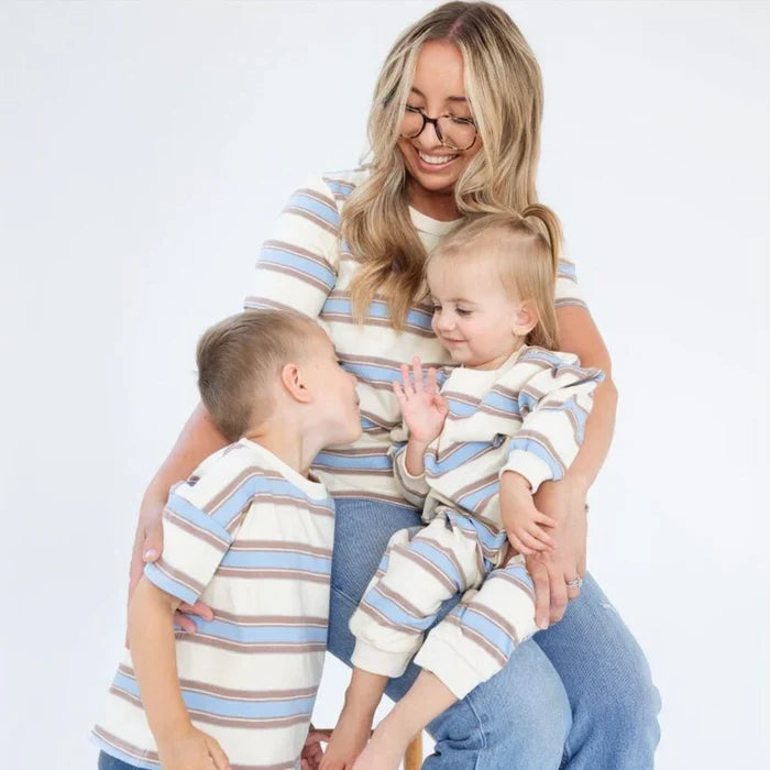 Mama Matching Striped Tee