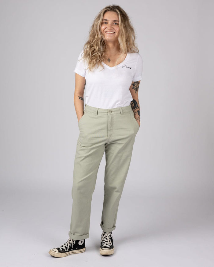 Mara Womens Chino in Light Green