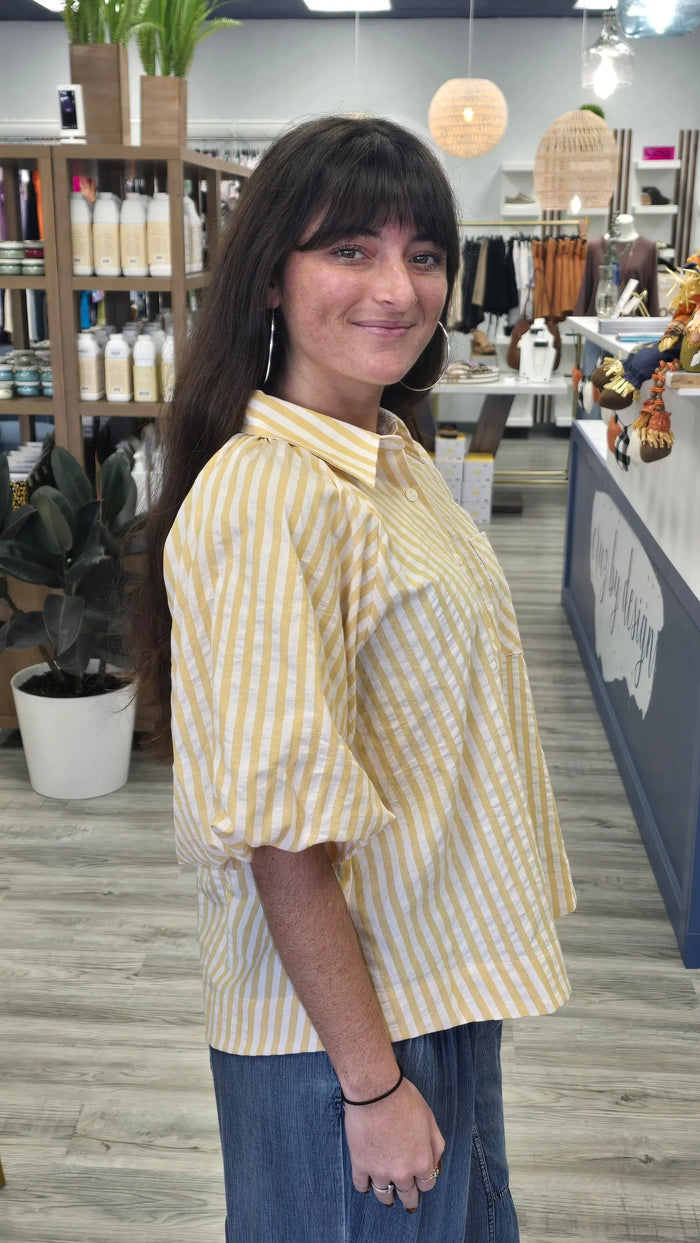 Marigold Stripe Top Wishlist
