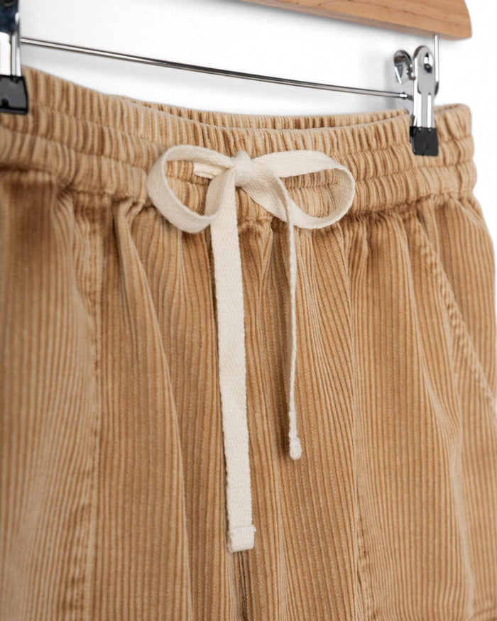 Mel Womens Cord Shorts in Brown