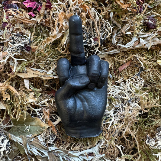 Middle Finger Shaped Candle