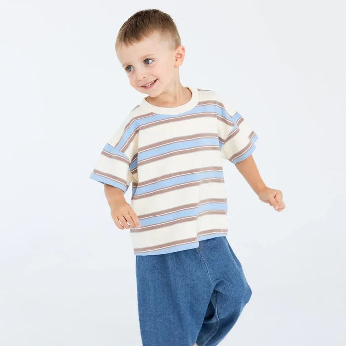 Mini Matching Striped Tees