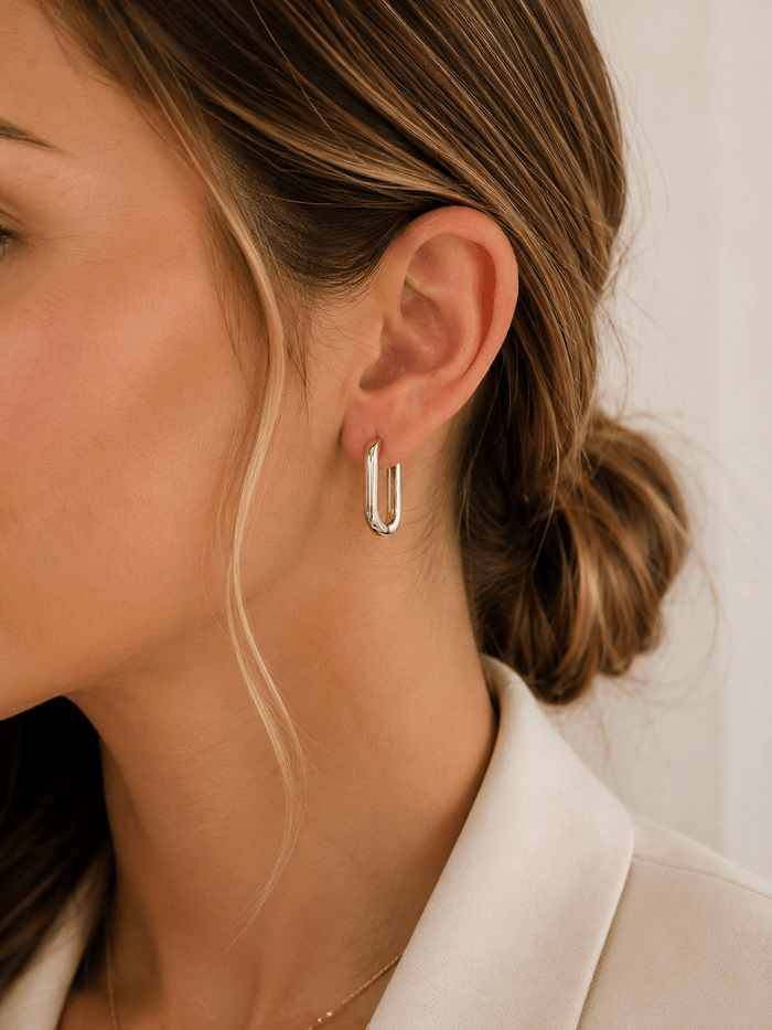 Modern Oval Hoops
