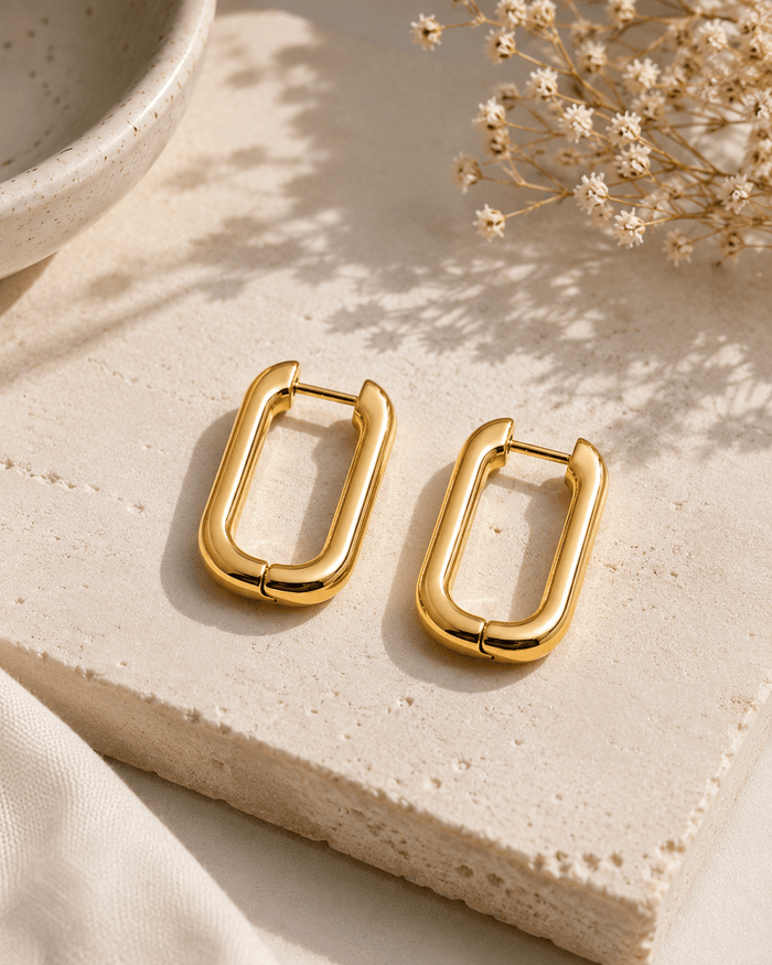 Modern Oval Hoops