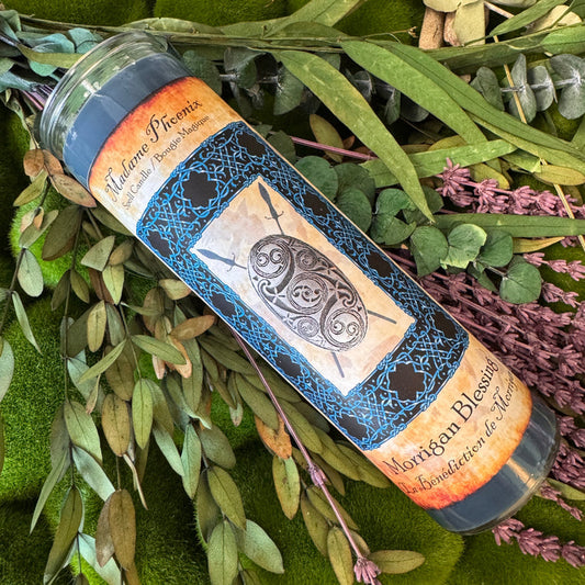 Morrigan Warrior Goddess Shrine Candle
