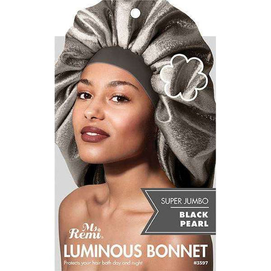 Ms. Remi Luminous Bonnet Super Jumbo, 1 Count, Black