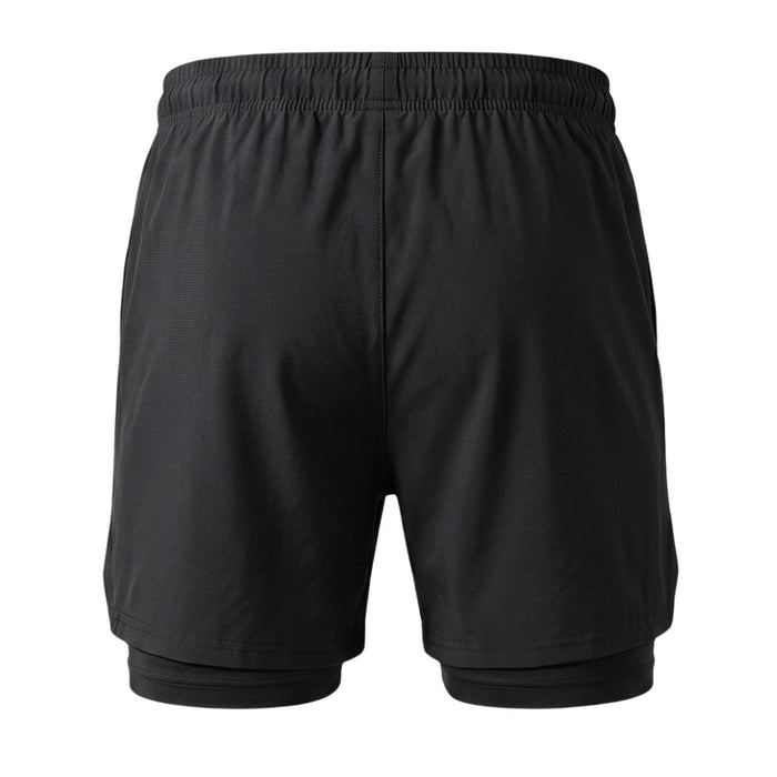 MudGear Men's 2-in-1 Training Shorts - Black