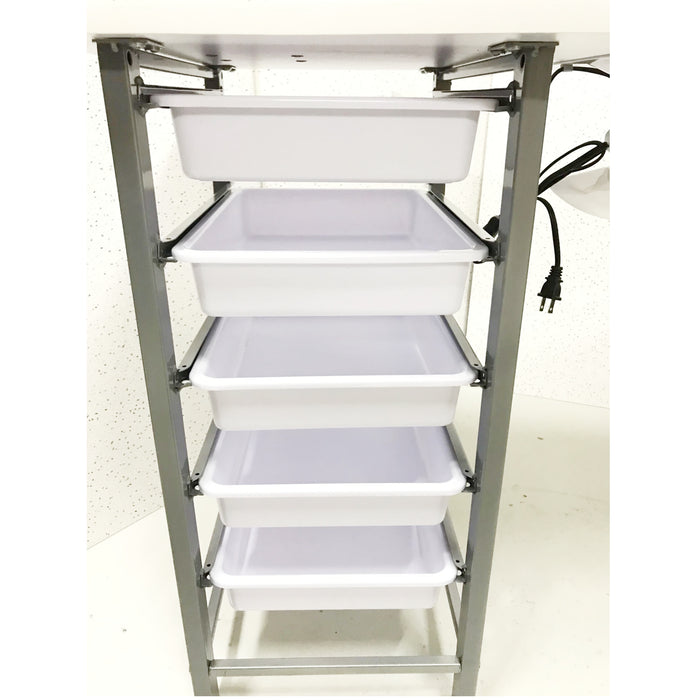Nail Desk with Fan - White