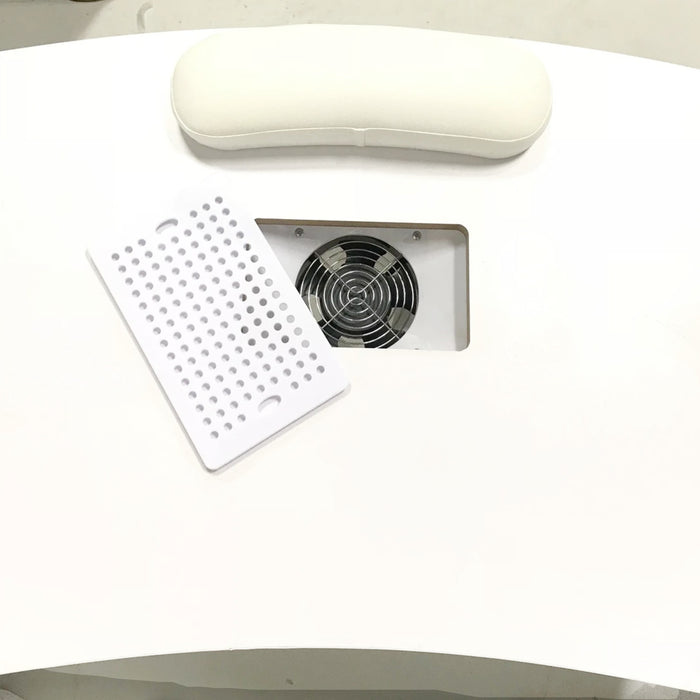 Nail Desk with Fan - White