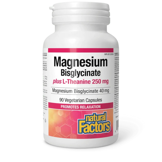 Natural Factors: Magnesium Bisglycinate 100 plus L-Theanine 250 mg