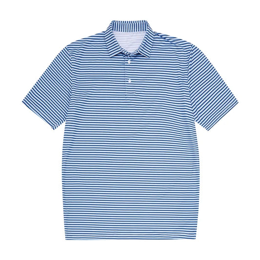 Navy/LightBlue Stripe Polo