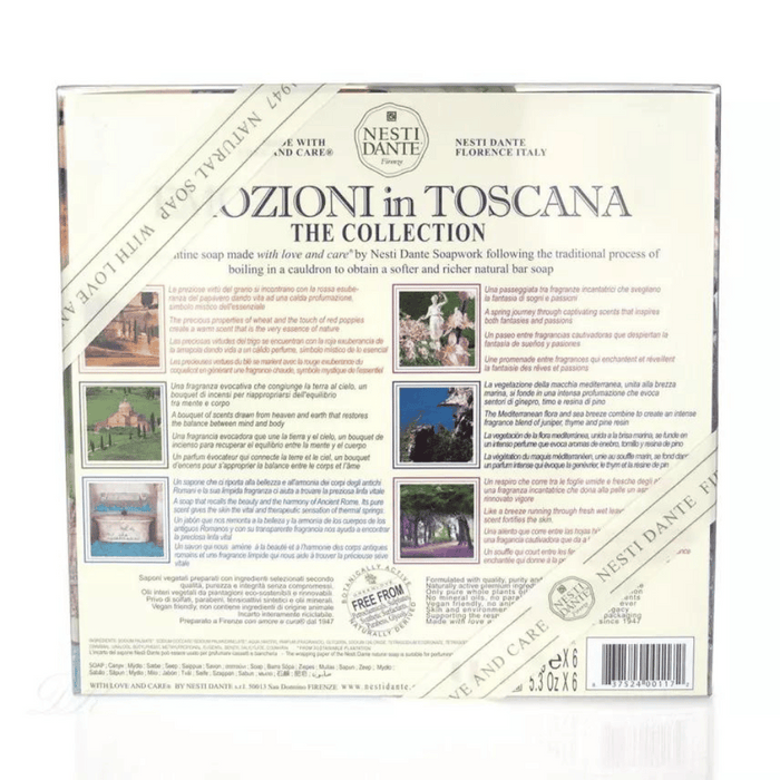Nesti Dante Emozioni In Toscana Soap Gift Set 6x150g Back