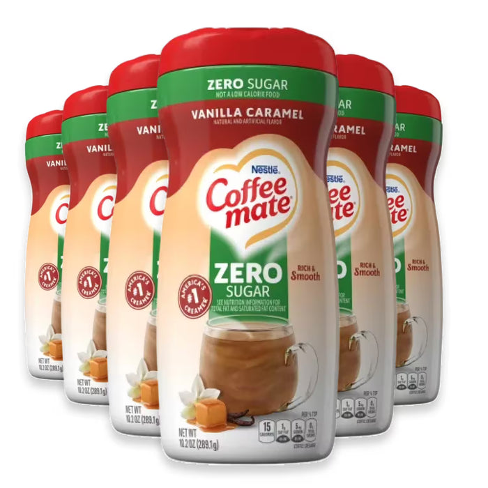 Nestlé Coffee-mate Sugar Free Vanilla Caramel Powdered Coffee Creamer – 10.2 oz – 6 Pack