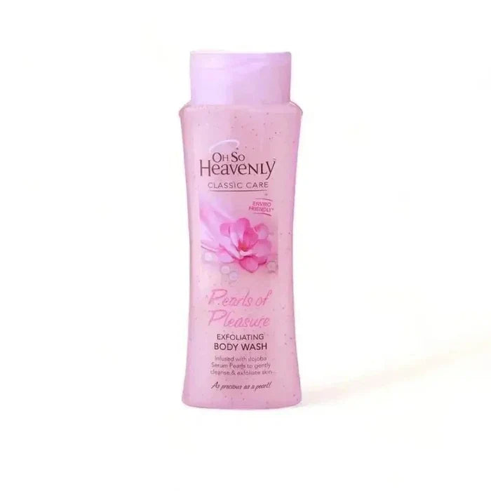 Oh So Heavenly Classic Care Exfoliating Body Wash Pearls of Pleasure with jojoba serum pearls, 375ml bottle
