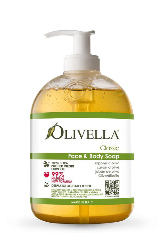 OLIVELLA Face & Body Liquid Soap Classic 16.9 oz - EMPORIO ITALIANO