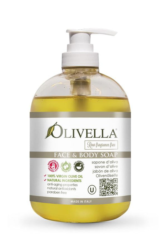 OLIVELLA Face & Body Liquid Soap Fragrance-Free 16.9 oz - EMPORIO ITALIANO