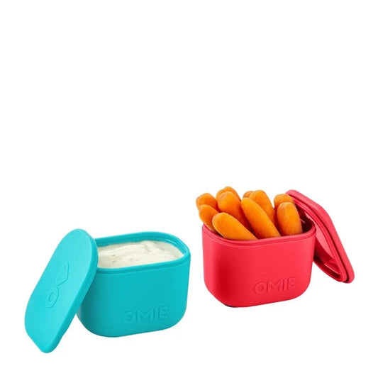 OmieBox UP Leakproof Silicone Snack & Dip Containers - 2pcs