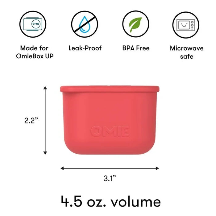OmieBox UP Leakproof Silicone Snack & Dip Containers - 2pcs