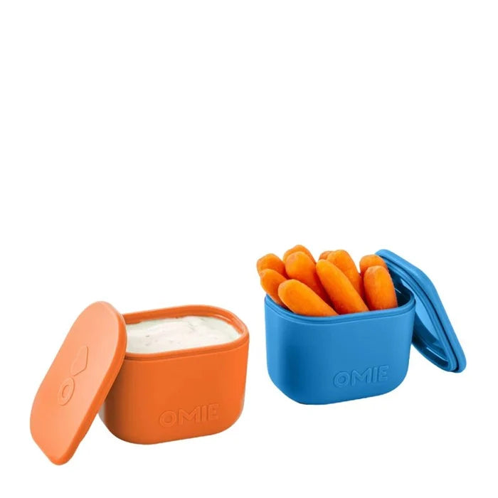 OmieBox UP Leakproof Silicone Snack & Dip Containers - 2pcs