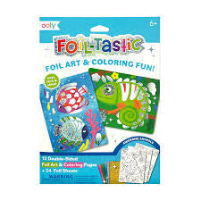 Ooly Foil-Tastic Foil Art & Coloring Fun Awesome Animals