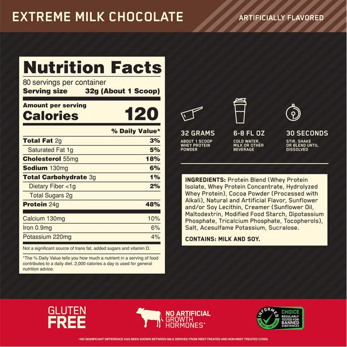 Optimum Nutrition Gold Standard Whey Extreme Milk Chocolate - 5.64lb