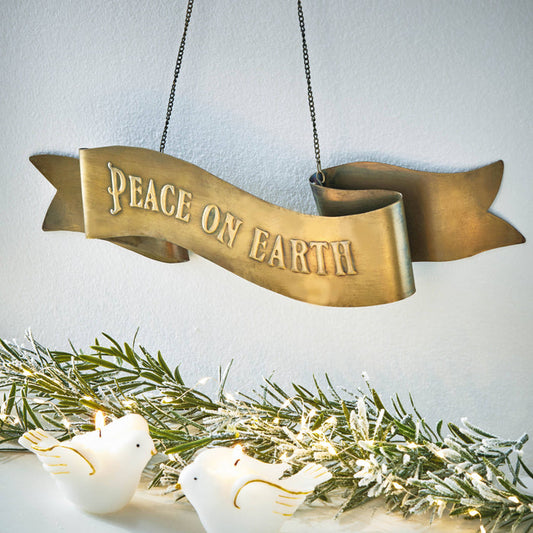 Peace On Earth Hanging Sign - Olita Gifts & Goods