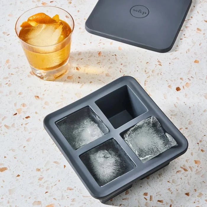 Peak Silicone Large Ice Cube Tray – Melt-Resistant Big Cube Mold