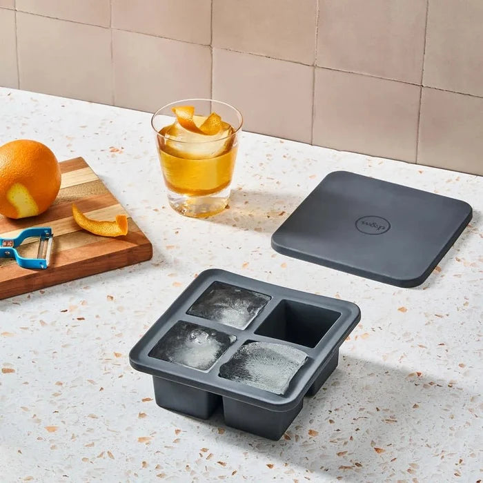 Peak Silicone Large Ice Cube Tray – Melt-Resistant Big Cube Mold