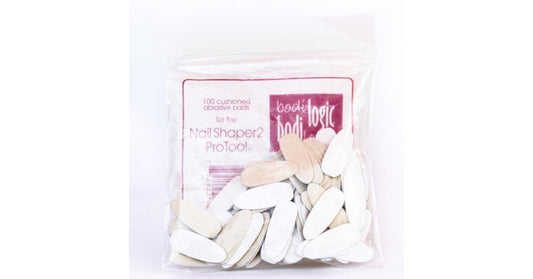 PediPro Nail Shaper 2 Pro Tool Pads - Fine/White (600grit) - 100/bag