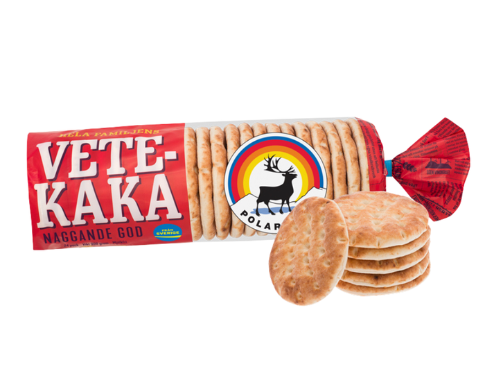 Polarbröd Vetekaka 24 Pieces 900g (31.74 oz) – Authentic Swedish Soft Wheat Flatbread